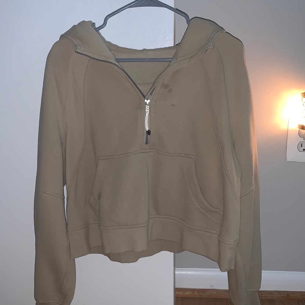 Tan scuba half zip- High requested ITEM